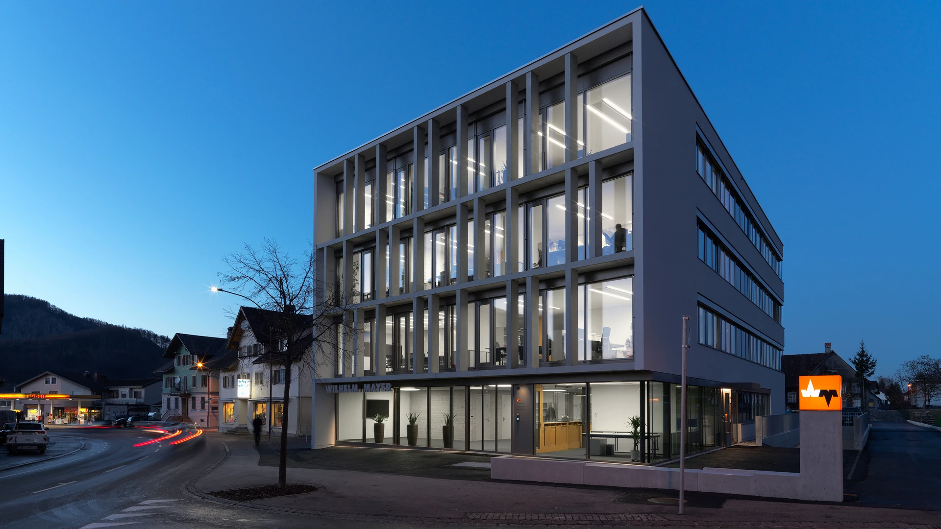 Bürogebäude von Wilhelm und Mayer Bau in Götzis