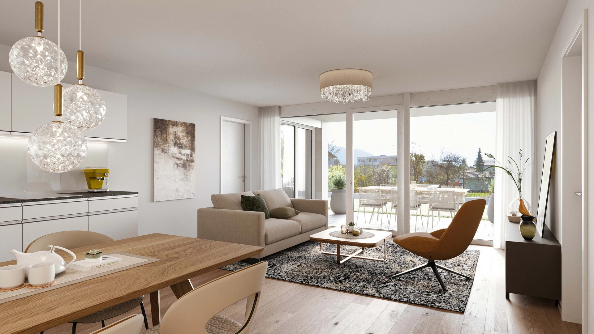 Musterwohnung eines Wohnprojekts für Investoren in Götzis Moosstraße.