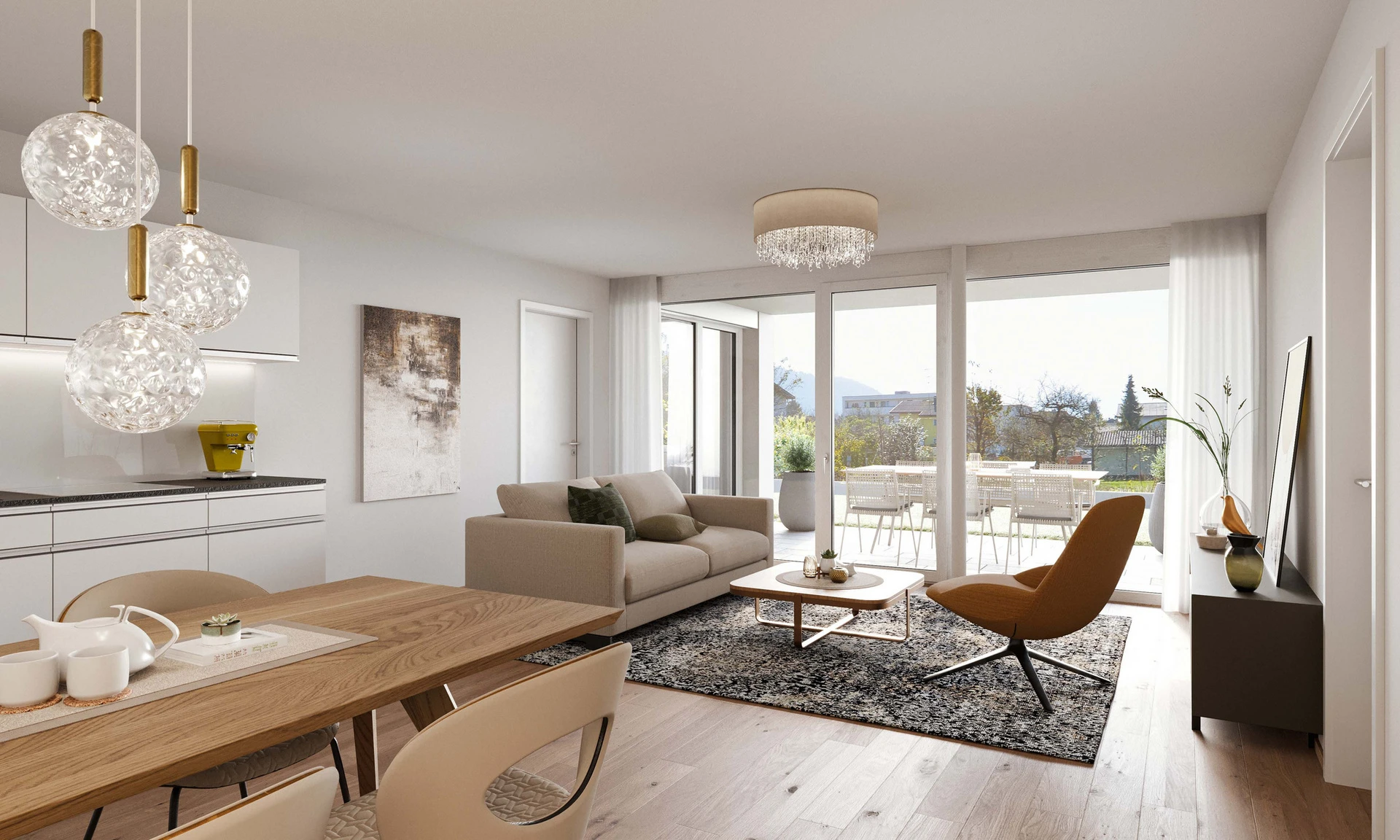 Musterwohnung eines Wohnprojekts für Investoren in Götzis Moosstraße.