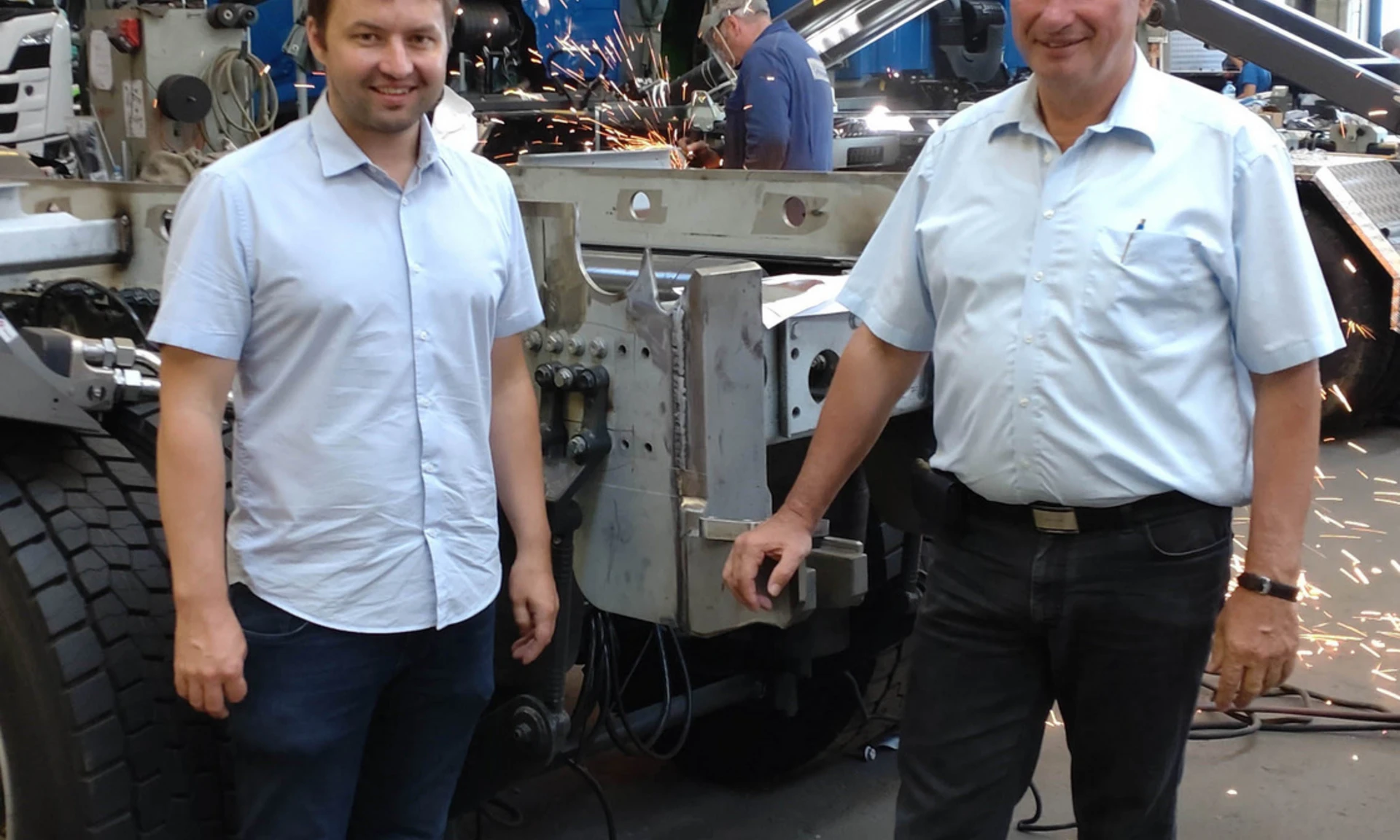 Foto von Otto Wohlgenannt mit Sohn, Geschäftsführer der Otto Wohlgenannt GmbH in Dornbirn.