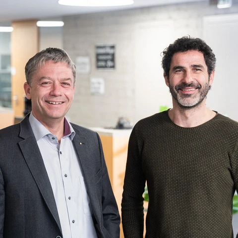 Geschäftsführer Johannes Wilhelm und Mario Postai