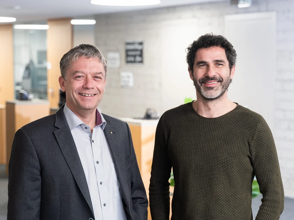 Geschäftsführer Johannes Wilhelm und Mario Postai